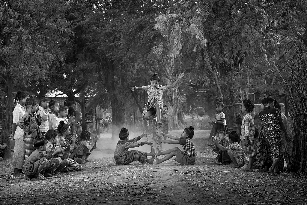 Tradition of village children 