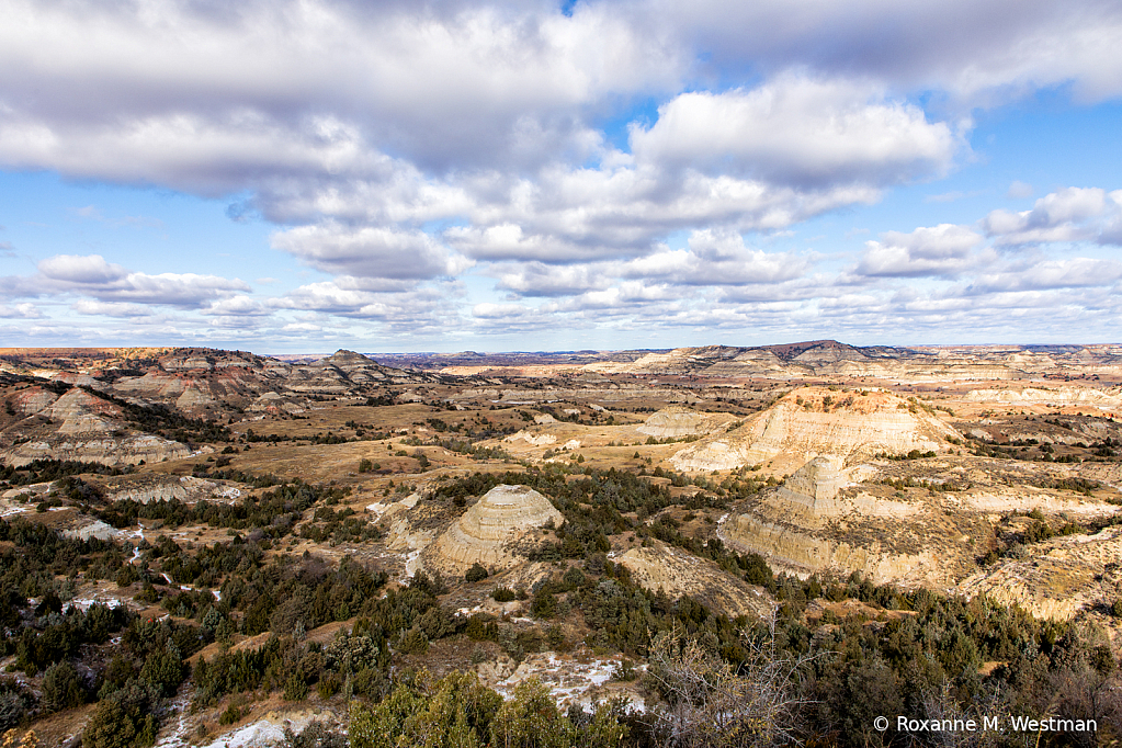 Overlooking the North Dakota badlands