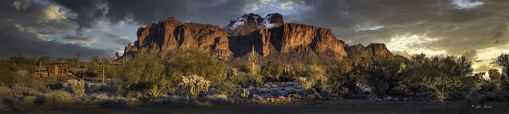Winter Sunset at Lost Dutchman