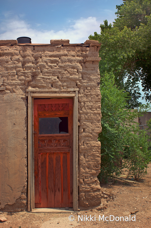 Door in Adobe Wall