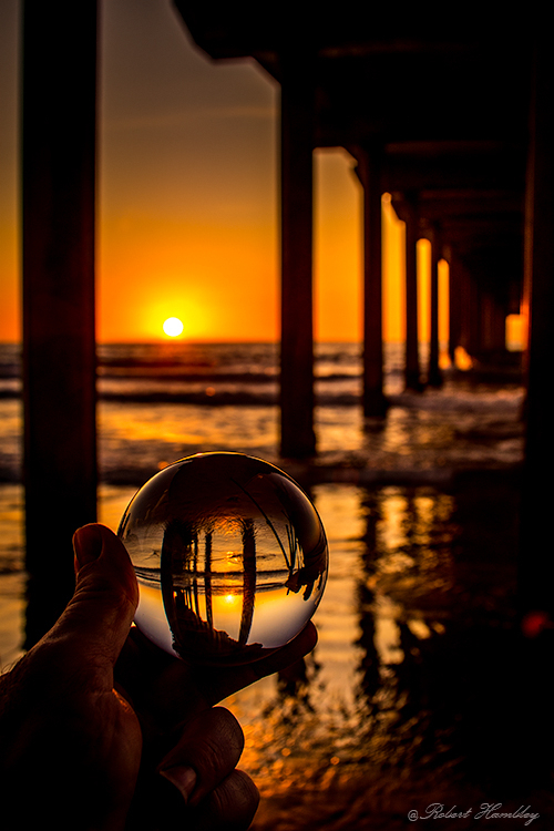 Sunset under the Pier - ID: 15812000 © Robert Hambley