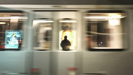 View Through a Passing Train