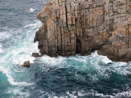 Sea on a rocky coast