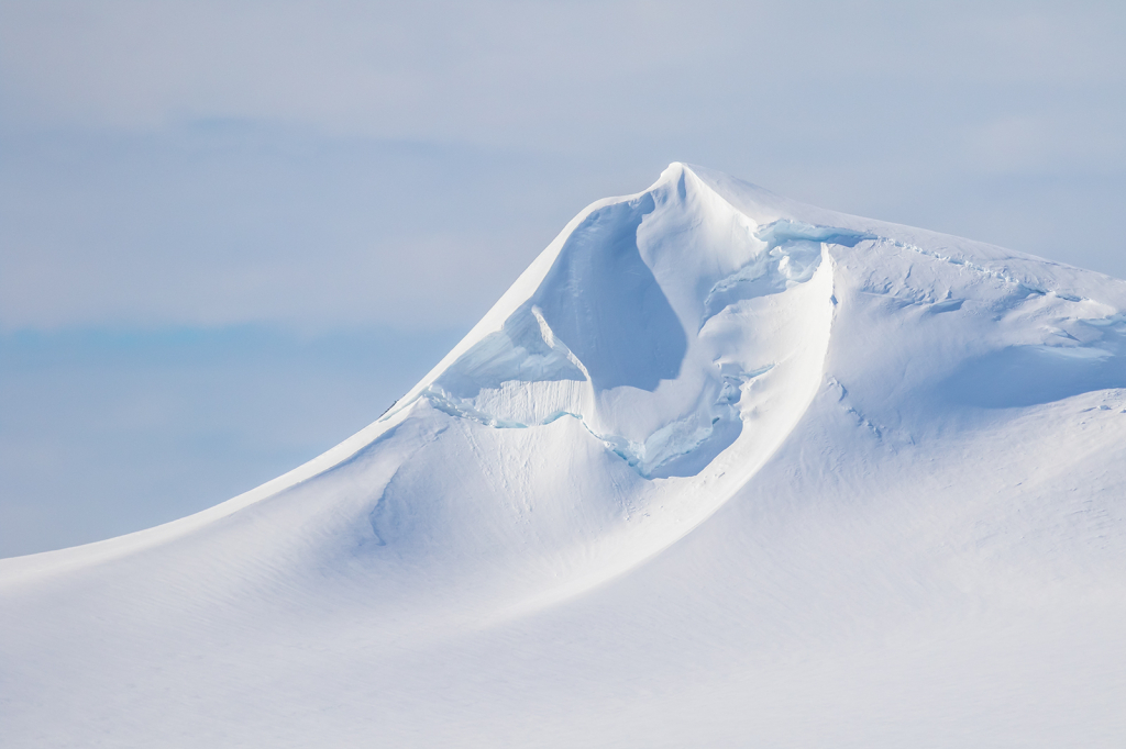 Windblown Antarctic Peak   