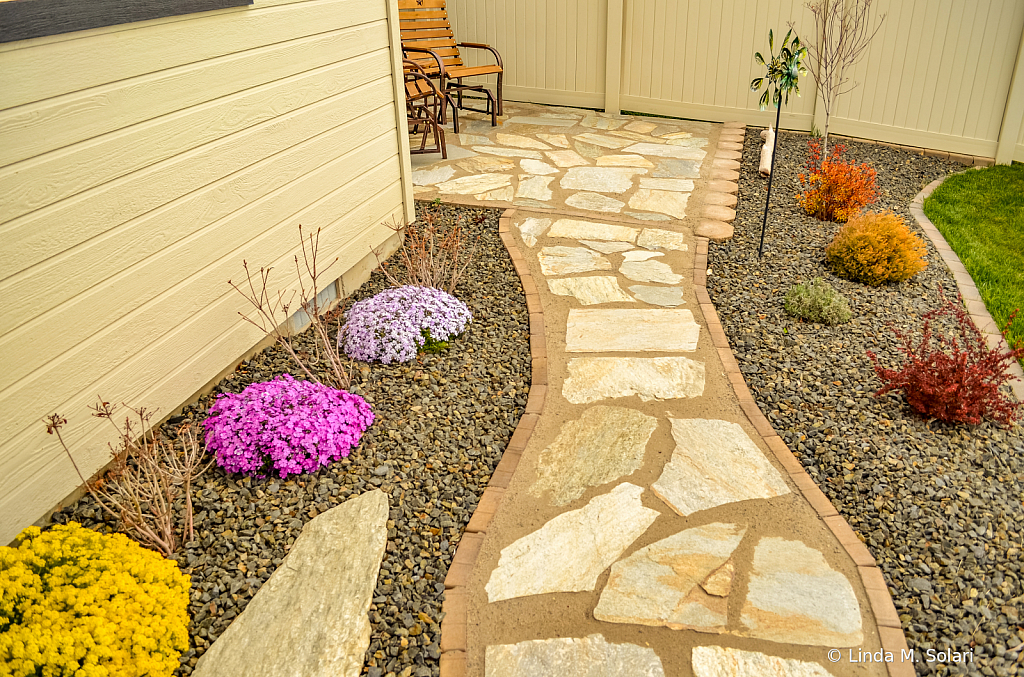 Our Flagstone Walkway