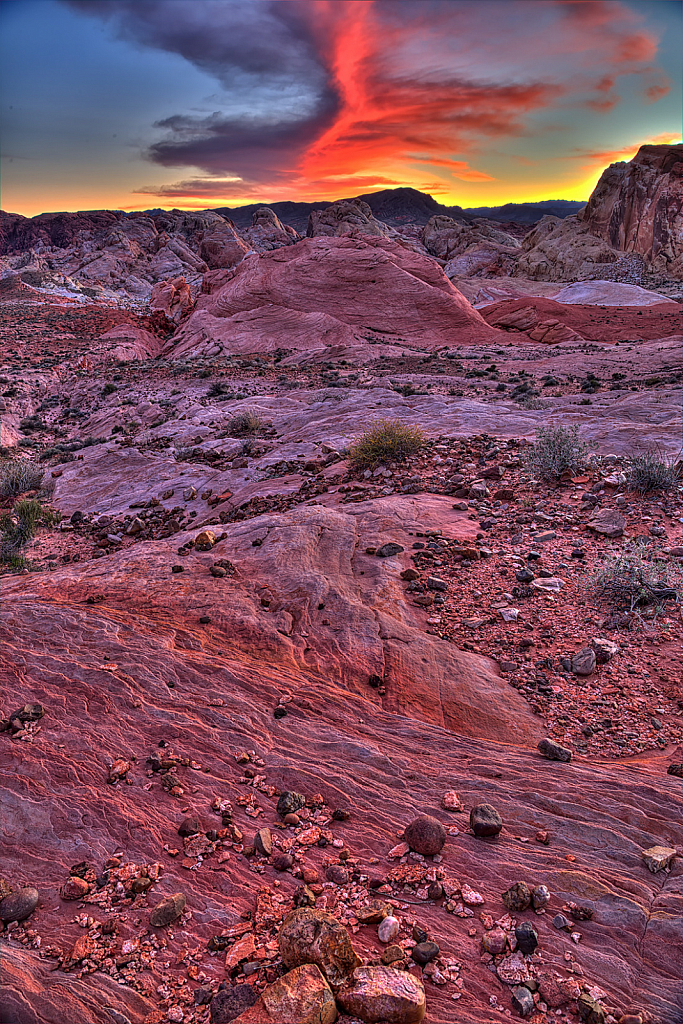 Red Rocks and Sky