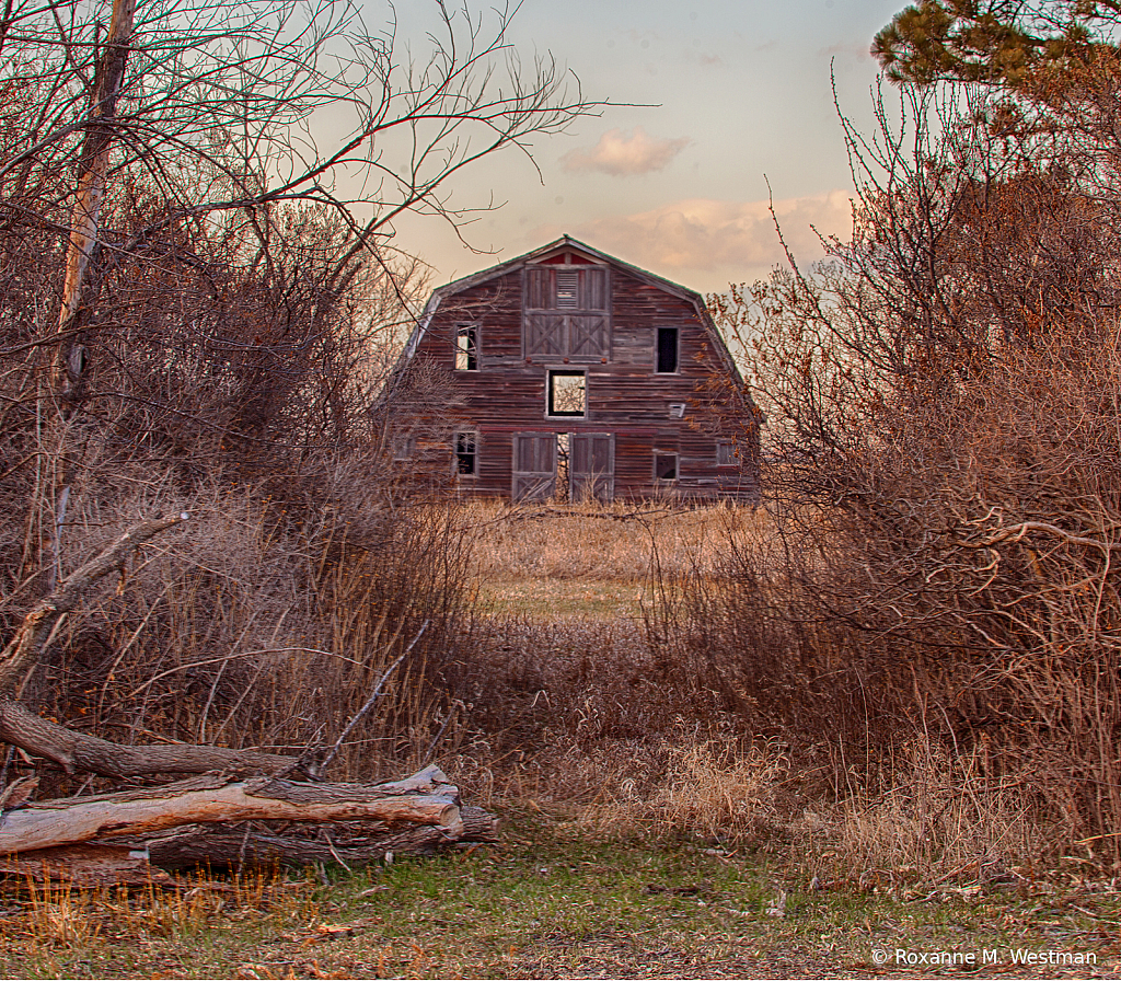 Abandoned barn in the country