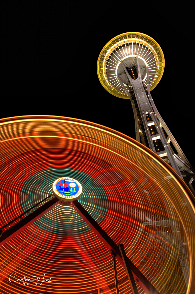 Seattle Space Needle & Ferris Wheel