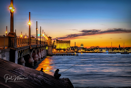 Fishing at the St. Augustine Bridge of Lions