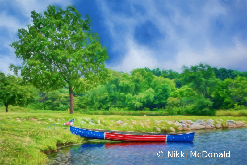 Patriotic Canoe