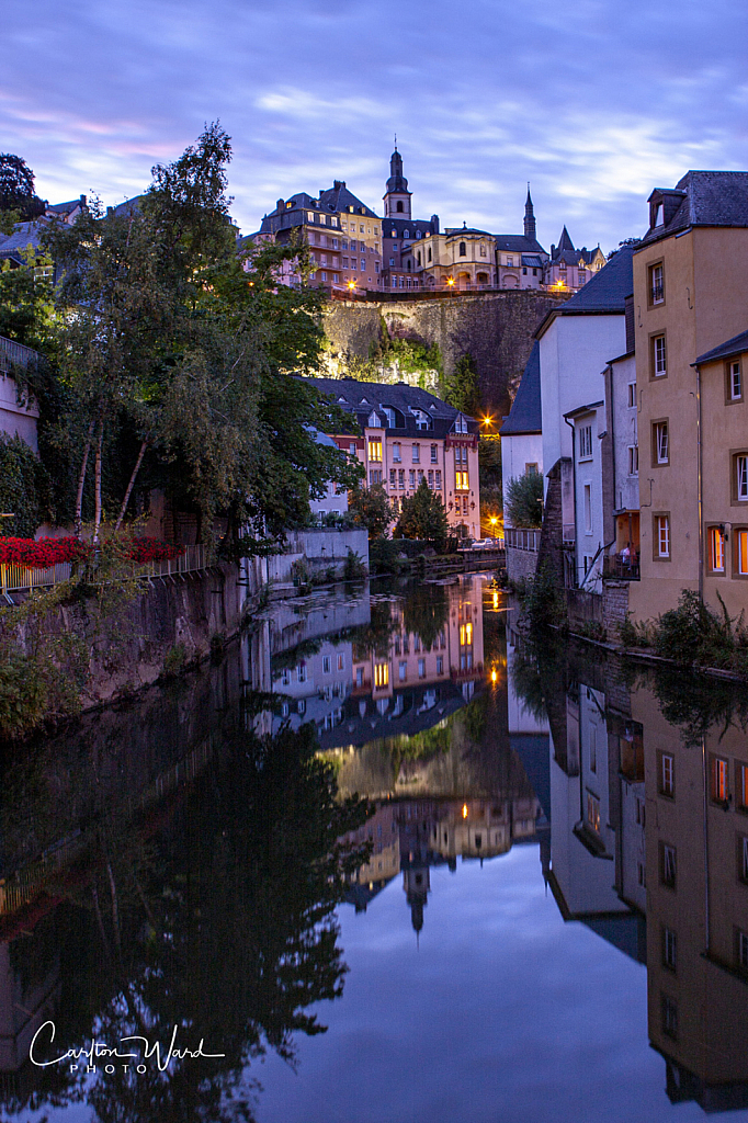 View from bridge in Luxembourg 2008