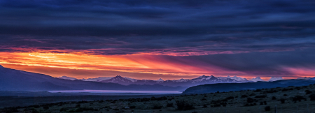 Patagonian Sunset Panorama  