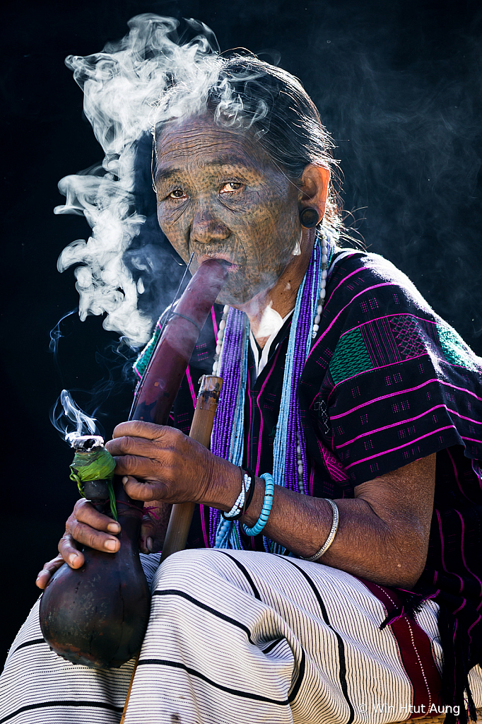 Pipe Smoking Lady