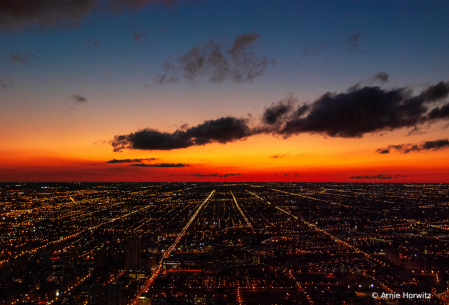 Sunset Over Chicago