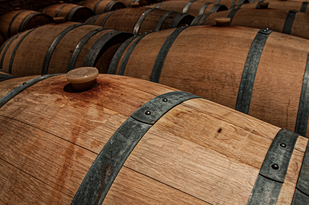 wine barrels