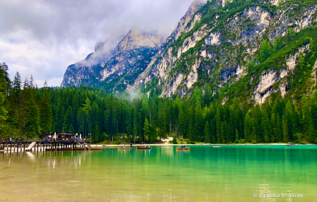 Boathouse In the Alps