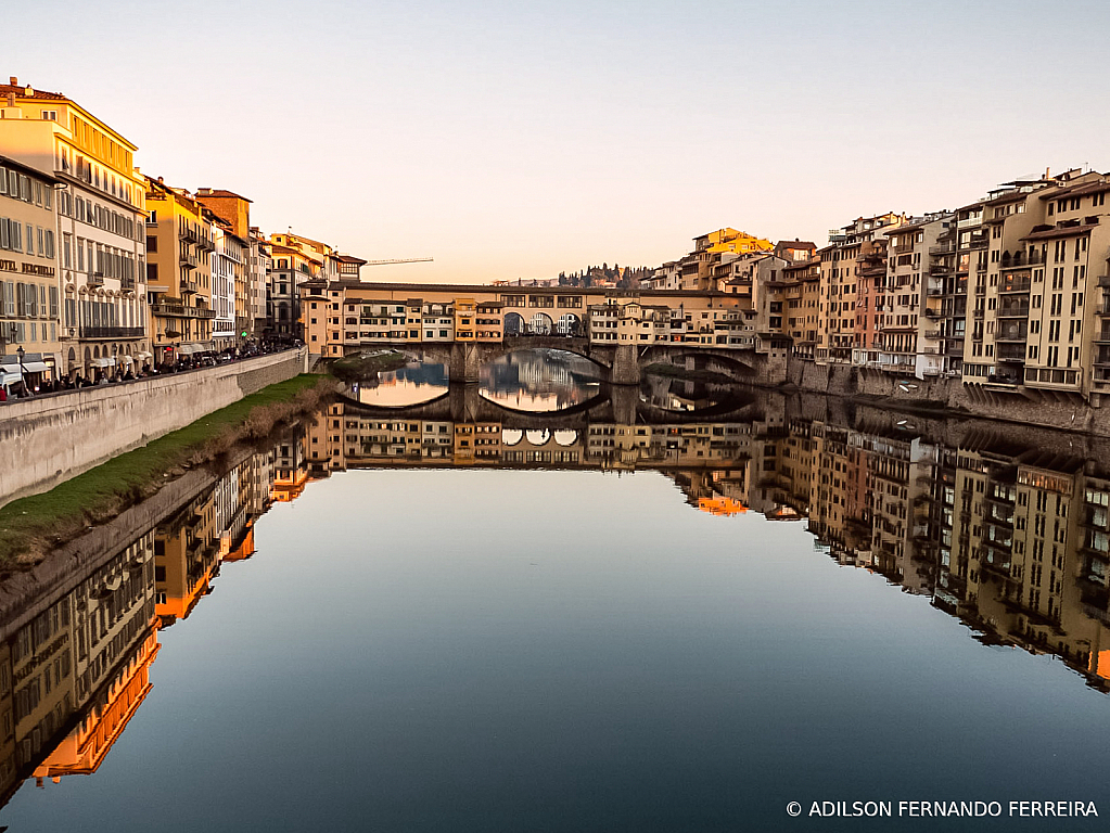 When the river is almost a perfect mirror 