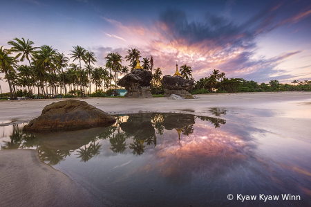 Reflection of Colorful Clouds