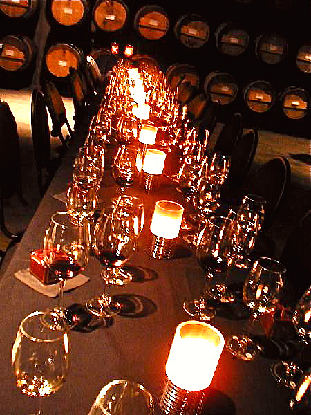 Candle light & Wine