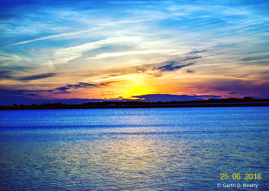 Local Reservoir at Sunset 