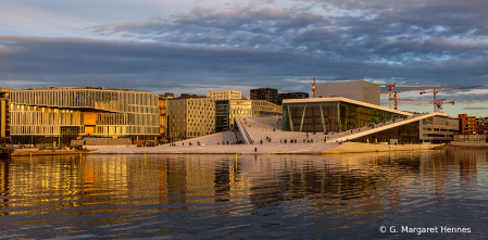 Opera House Oslo at Sunset