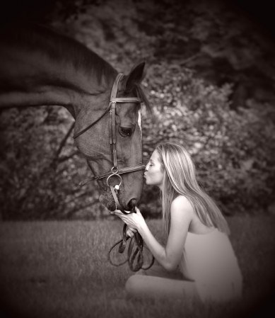 Girl & her horse