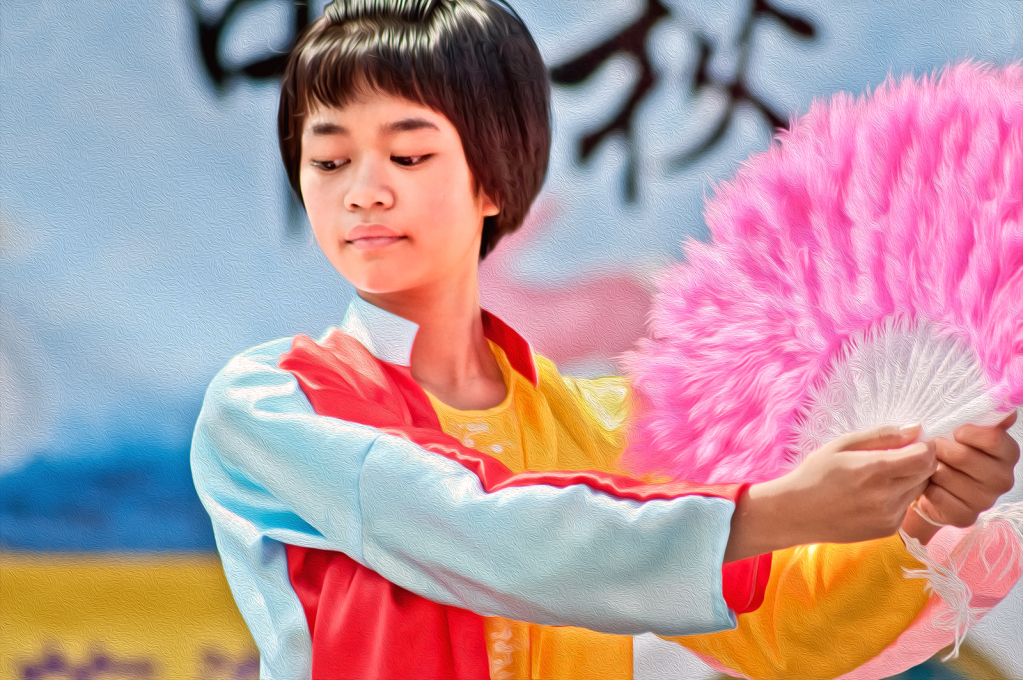 Girl With Fan