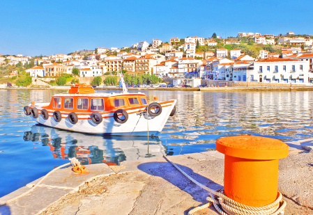 Pylos town. Southern Greece.