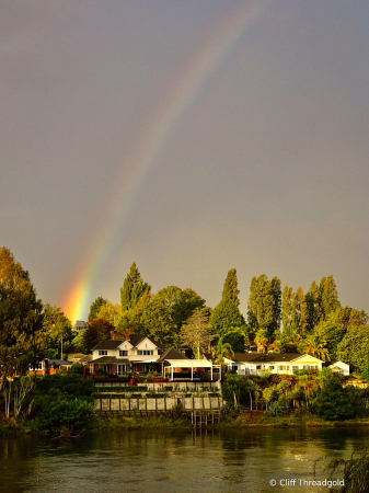 Rainbow over the Waikato