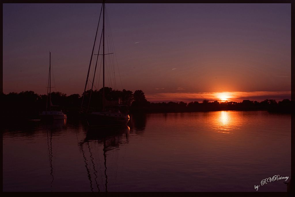 Sunset at Raft-up...