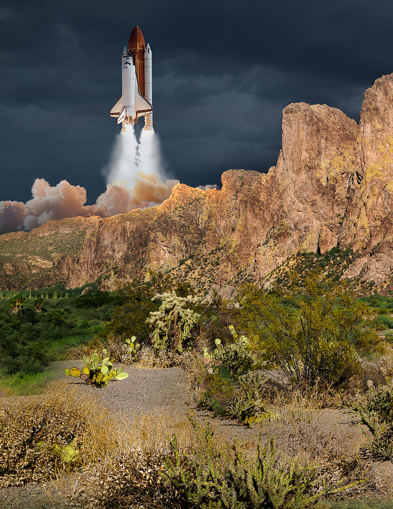 Mysterious Shuttle Launch  - ID: 15836653 © John E. Hunter