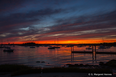 Rye Yacht Club at Sunset