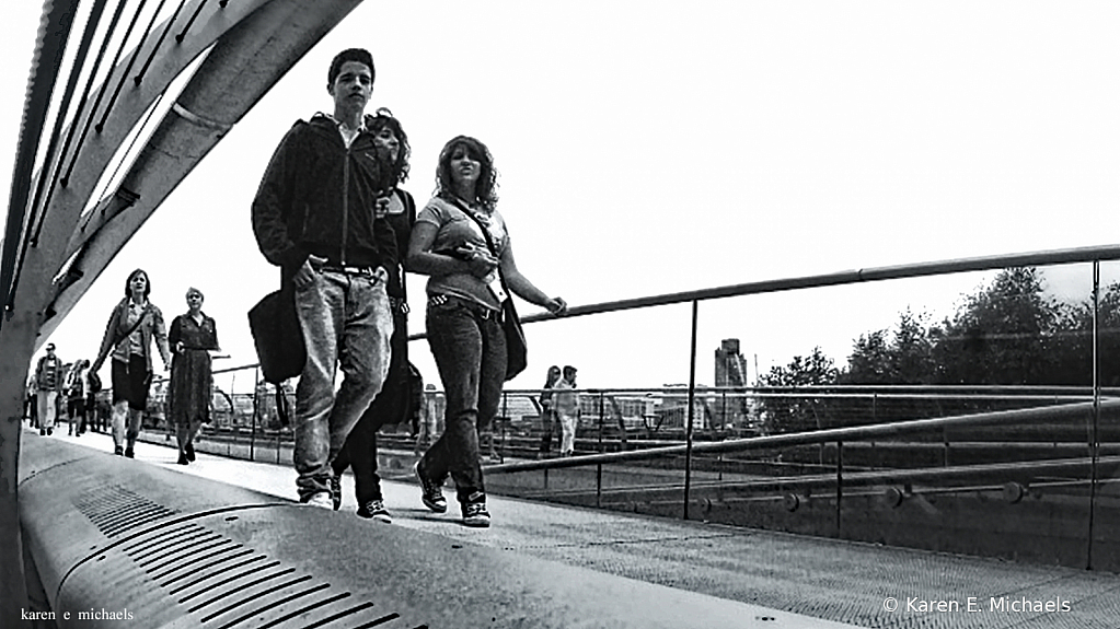 Walking Millennium Bridge