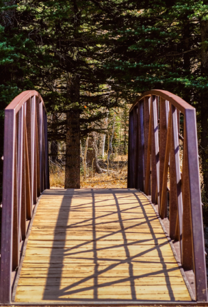 Bridge to Aspen Mirror Lake