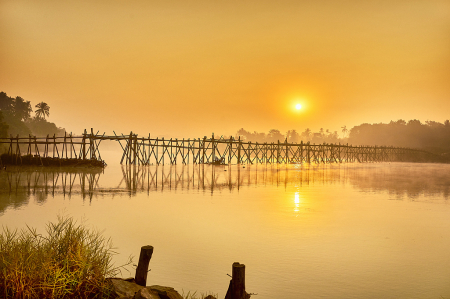 Bamboo bridge