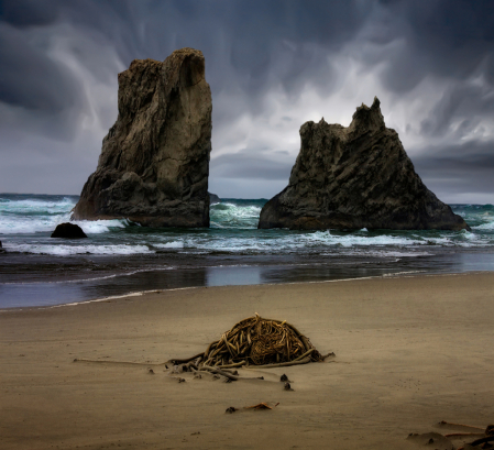 Midday Oregon Beach