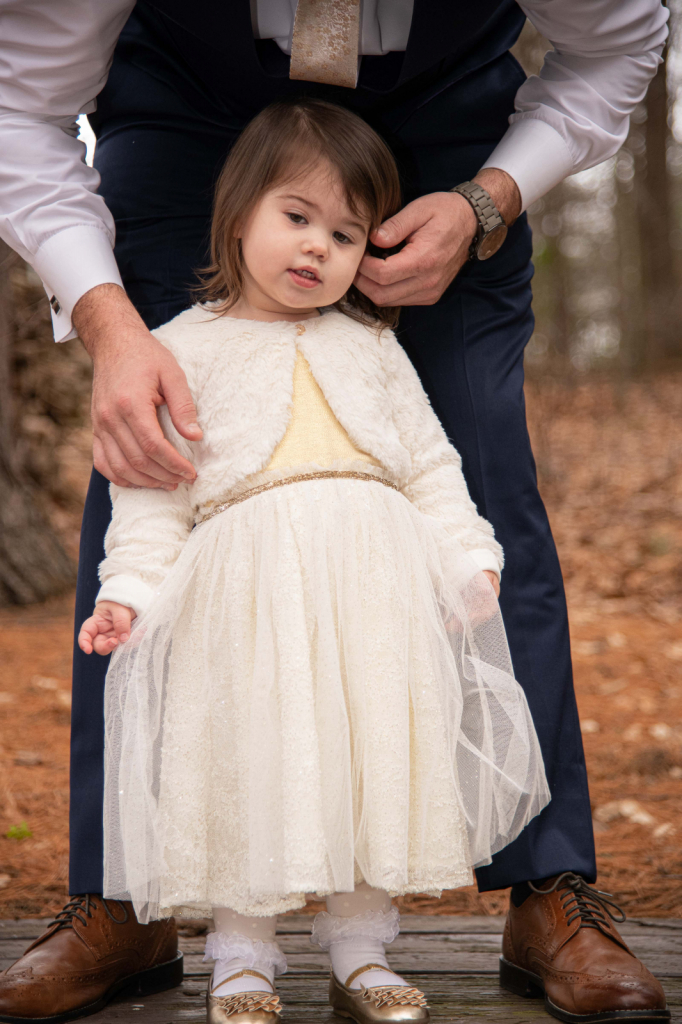 A father's gentle touch