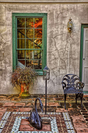 In a St. Augustine Courtyard