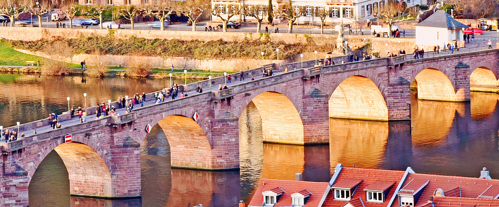 Old bridge in Heidelberg, Germany.