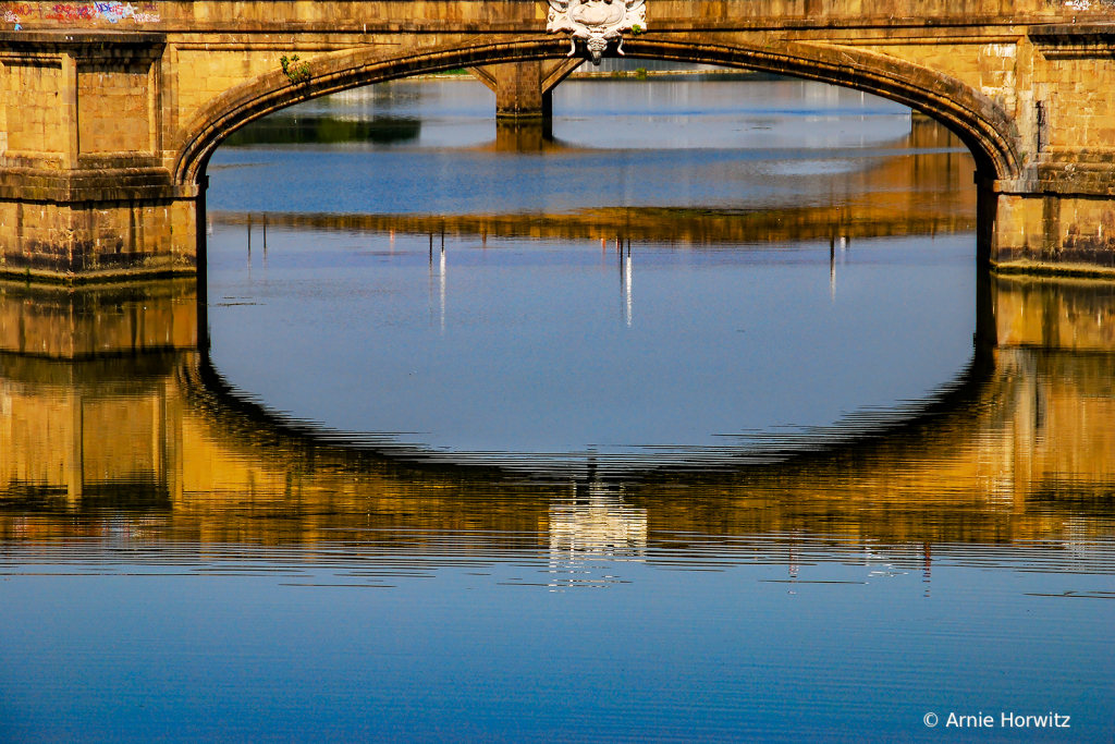 Reflections in the Arno, Florence