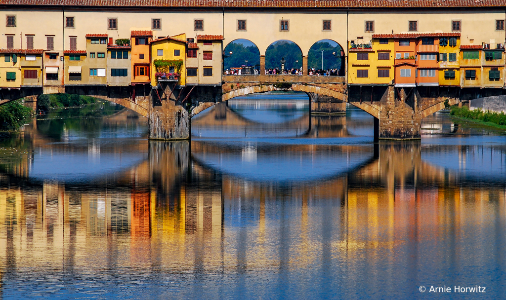 Reflections in the Arno, Ponte Vecchio