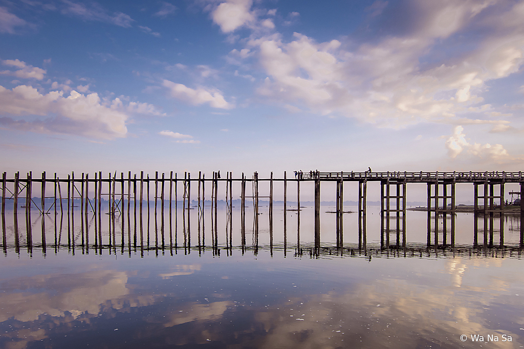 Clouds on U Bein bridge.