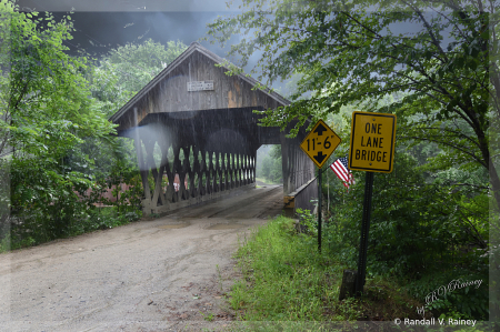 Keniston Covered Bridge in the rain...