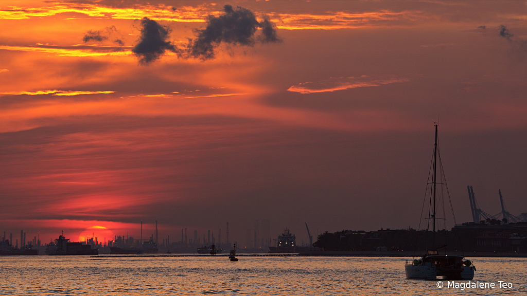 Sunset from Lazarus Island 