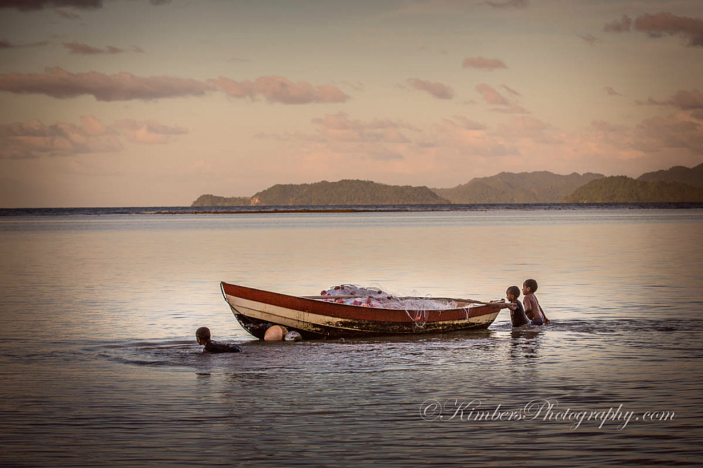 Boys Playing in Fiji