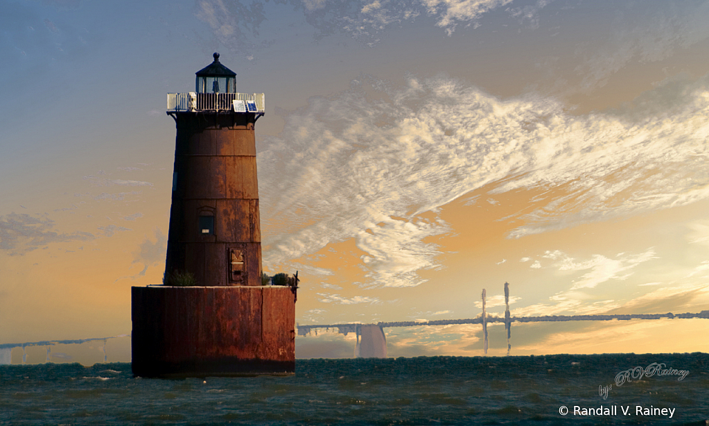 Bloody Point Lighthouse on the Chesapeake Bay