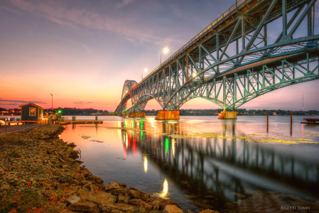 Sunset At Grand Island Bridge