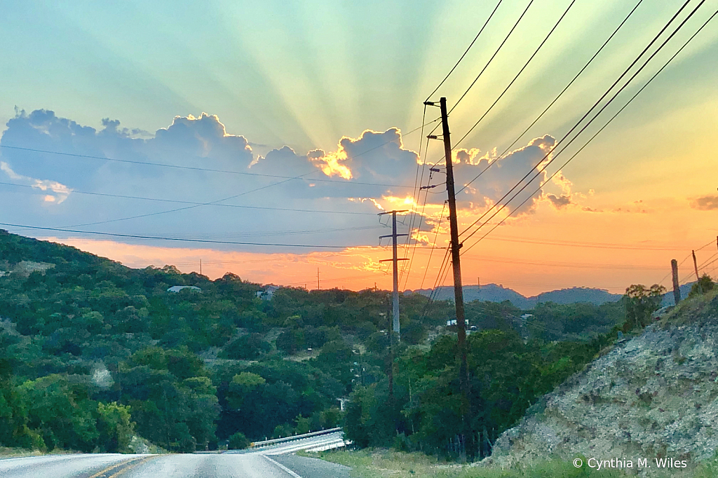 Texas Hill Country Sunset - ID: 15848068 © Cynthia M. Wiles