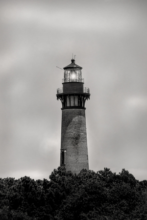Currituck Lighthouse in Black and White