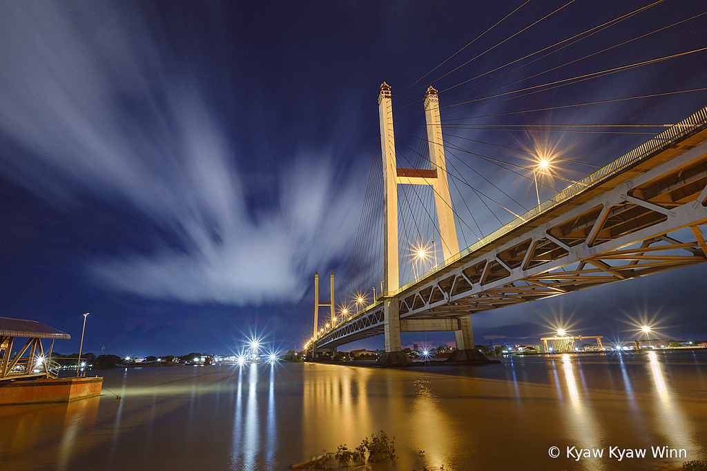 Motion of Cloud Over Bridge - ID: 15851403 © Kyaw Kyaw Winn